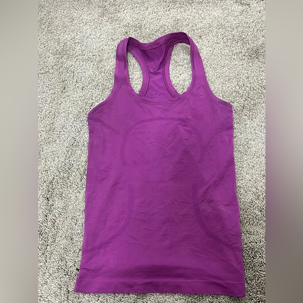 Lululemon Athletica Purple Fitted Sleeveless Tank Top
